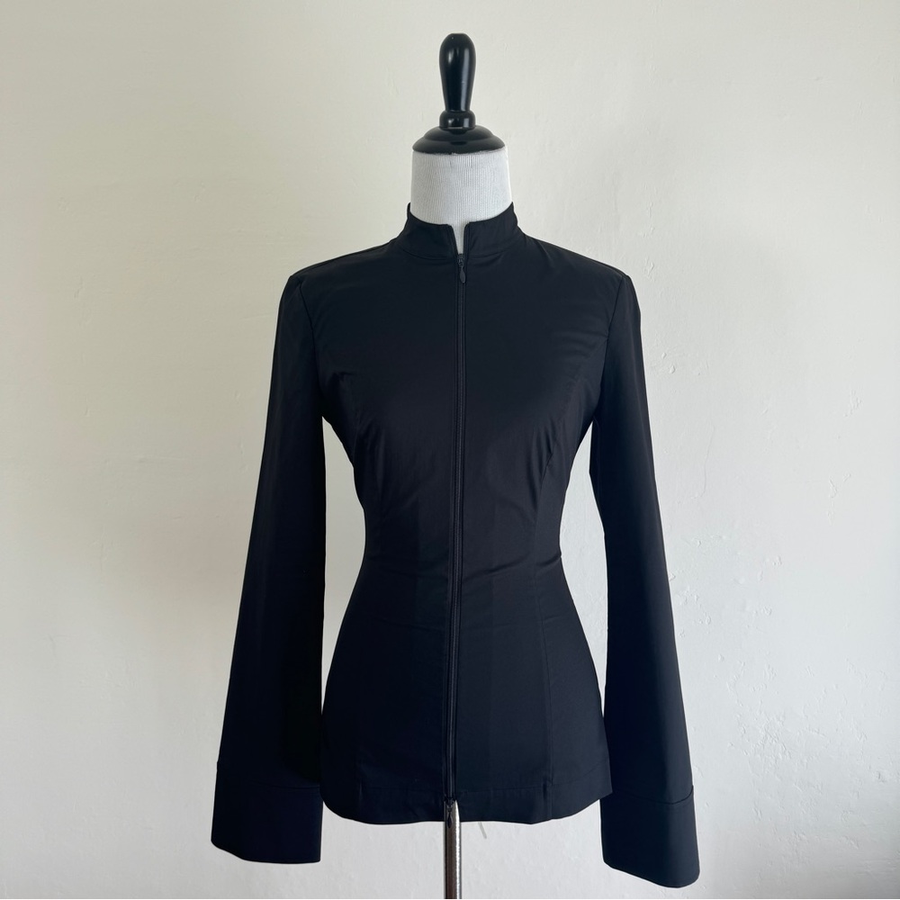 NWT Khy Poplin Long Zip Up Shirt XS